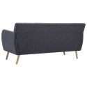 3-OSOBOWA SOFA TKANINA 172X70X82CM CIEMNOSZARA