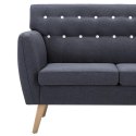 3-OSOBOWA SOFA TKANINA 172X70X82CM CIEMNOSZARA