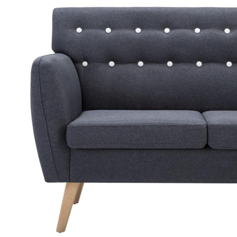 3-OSOBOWA SOFA TKANINA 172X70X82CM CIEMNOSZARA