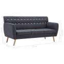 3-OSOBOWA SOFA TKANINA 172X70X82CM CIEMNOSZARA