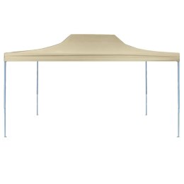 PROFESJONALNY SKŁADANY NAMIOT IMPREZOWY 3X4M KREMOWY STAL