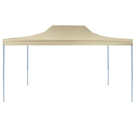 PROFESJONALNY SKŁADANY NAMIOT IMPREZOWY 3X4M KREMOWY STAL