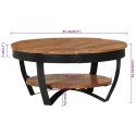 STOLIK KAWOWY 65X 65X 32CM LITE DREWNO AKACJOWE