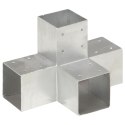 ŁĄCZNIKI W KSZTAŁCIEX 4 SZT. GALWANIZOWANY METAL 91X91MM