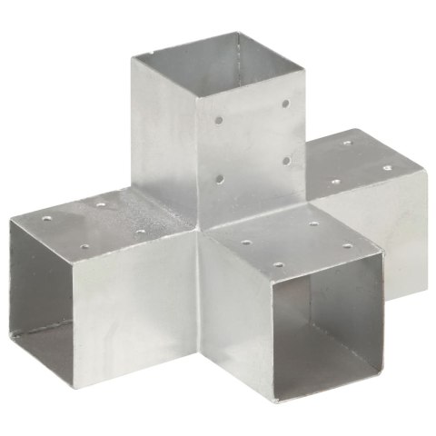 ŁĄCZNIKI W KSZTAŁCIEX 4 SZT. GALWANIZOWANY METAL 91X91MM