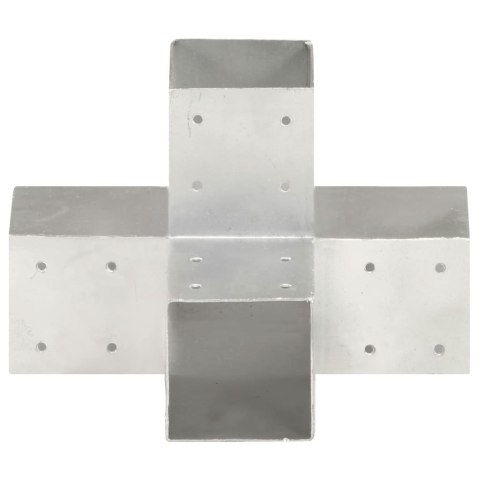 ŁĄCZNIKI W KSZTAŁCIEX 4 SZT. GALWANIZOWANY METAL 91X91MM