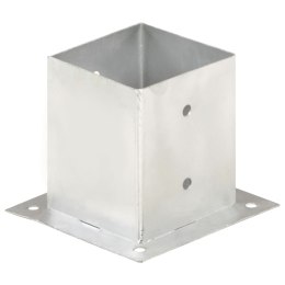 PODSTAWY SŁUPÓW 4 SZT. GALWANIZOWANY METAL 121MM