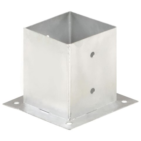 PODSTAWY SŁUPÓW 4 SZT. GALWANIZOWANY METAL 121MM