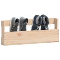 ŚCIENNE PÓŁKI NA BUTY, 2 SZT., 59X9X23 CM, SOSNA