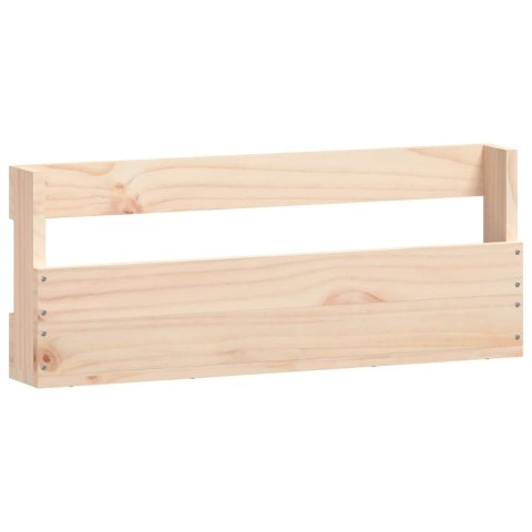 ŚCIENNE PÓŁKI NA BUTY, 2 SZT., 59X9X23 CM, SOSNA