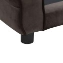 SOFA DLA PSA BRĄZOWA 72X45X30CM PLUSZOWA