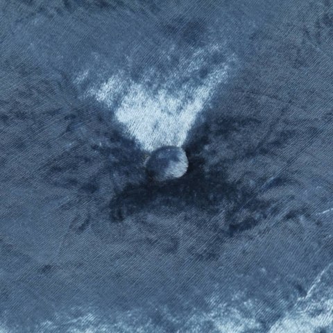 PUF OKRĄGŁY AKSAMITNY 40X20CM NIEBIESKI