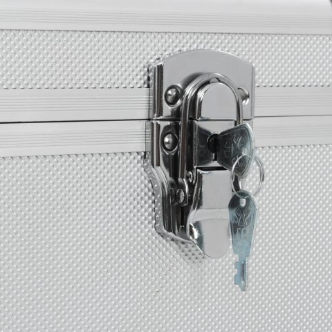 SKRZYNIE DO PRZECHOWYWANIA 3 SZT. SREBRNE ALUMINIOWE