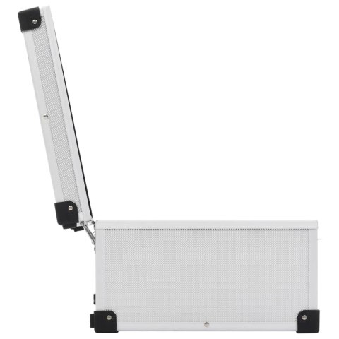 WALIZKA NA 80 PŁYT CD ALUMINIOWA ABS SREBRNA