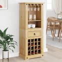 SZAFKA NA WINO CORONA 56X35X120CM LITE DREWNO SOSNOWE