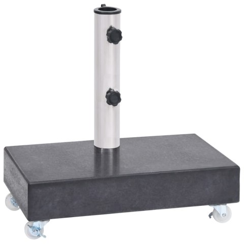 STOJAK POD PARASOL CZARNY 45X25X8CM GRANITOWY