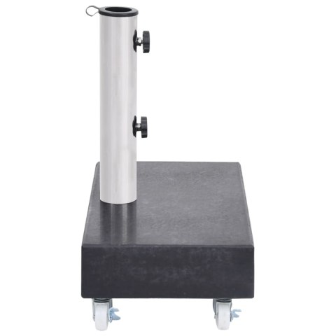STOJAK POD PARASOL CZARNY 45X25X8CM GRANITOWY