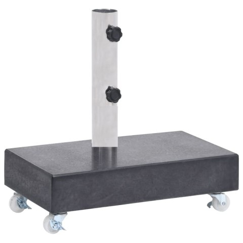 STOJAK POD PARASOL CZARNY 45X25X8CM GRANITOWY