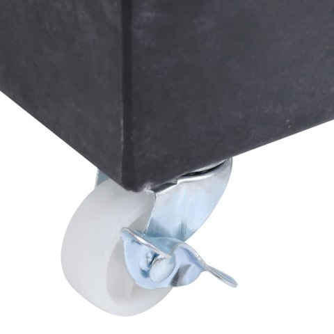 STOJAK POD PARASOL CZARNY 45X25X8CM GRANITOWY