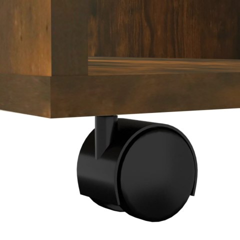 SZAFKA NA KÓŁKACH PRZYDYMIONY DĄB 60X53X72CM