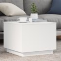 STOLIK KAWOWY Z OŚWIETLENIEM LED BIAŁY 50X50X40CM