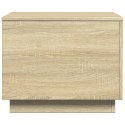 STOLIK KAWOWY Z PODŚWIETLENIEM LED DĄB SONOMA 50X50X40CM