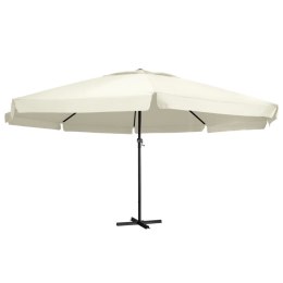 PARASOL OGRODOWY NA SŁUPKU ALUMINIOWYM 600CM PIASKOWY