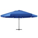 PARASOL OGRODOWY NA SŁUPKU ALUMINIOWYM 600CM LAZUROWY