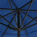 PARASOL OGRODOWY NA SŁUPKU ALUMINIOWYM 600CM LAZUROWY