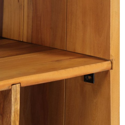 REGAŁ NA KSIĄŻKI 60X35X180CM LITE DREWNO Z ODZYSKU