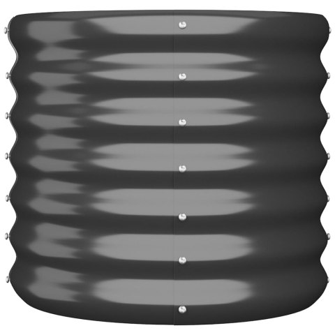 DONICA OGRODOWA STAL MALOWANA PROSZKOWO 40X40X36CM ANTRACYT