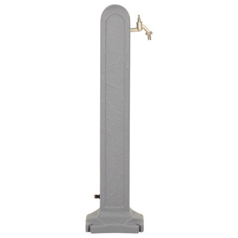 PUNKT POBORU WODY Z KRANEM JASNOSZARY WYGLĄD KAMIENIA