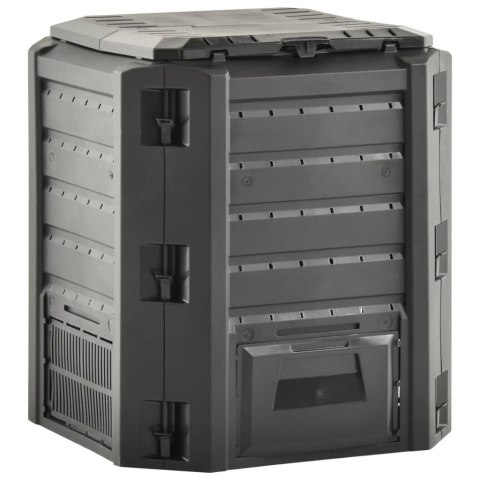 KOMPOSTOWNIK OGRODOWY CZARNY 380 L