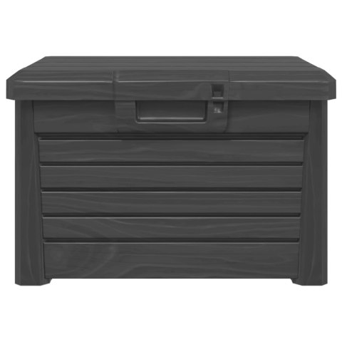 OGRODOWA SKRZYNIA NA PODUSZKI ANTRACYTOWA 73X50,5X46,5CM PP
