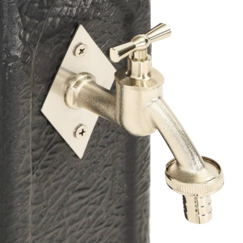 PUNKT POBORU WODY Z KRANEM ANTRACYTOWY WYGLĄD KAMIENIA