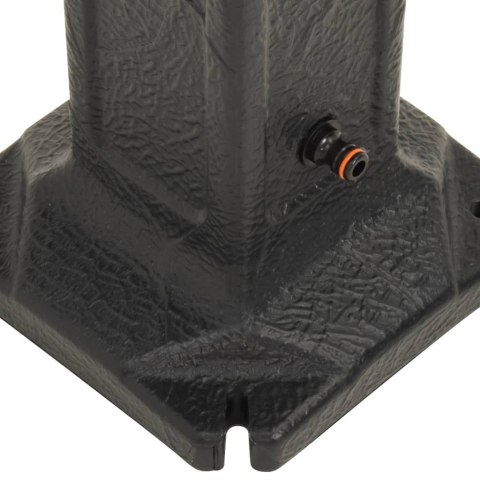 PUNKT POBORU WODY Z KRANEM ANTRACYTOWY WYGLĄD KAMIENIA