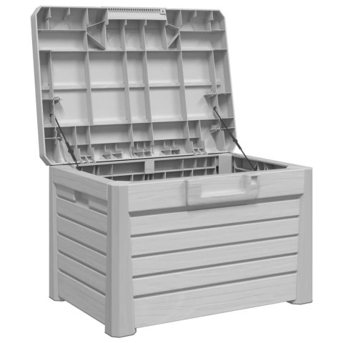 OGRODOWA SKRZYNIA NA PODUSZKI SZARA 73X50,5X46,5CM PP