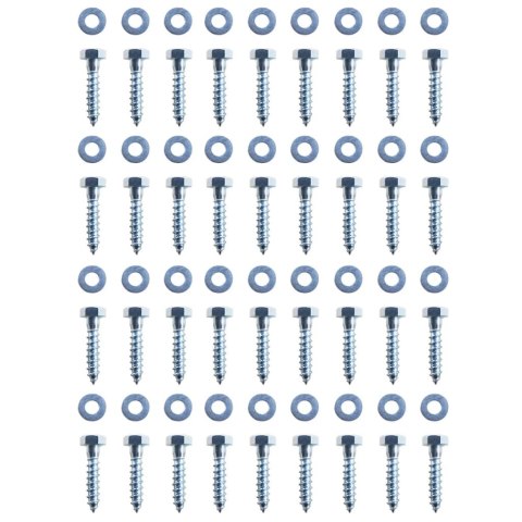 KOTWY GRUNTOWE 12 SZT. STAL GALWANIZOWANA KSZTAŁT LITERY L
