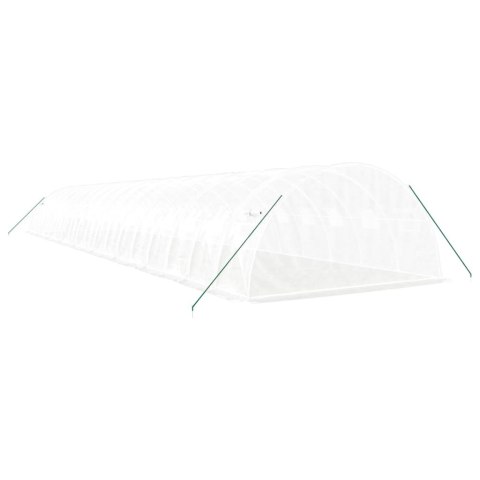 SZKLARNIA TUNEL OGRODOWY 72M² 18X4X2M STALOWA RAMA BIAŁA PE OCHRONA UPRAW