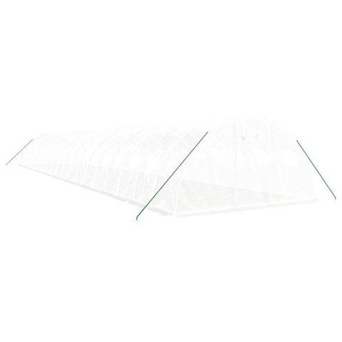 SZKLARNIA ZE STALOWĄ RAMĄ BIAŁA 80M² 20X4X2M