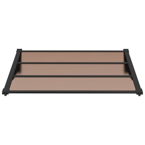 DASZEK NAD DRZWI CZARNY 122X90CM POLIWĘGLAN