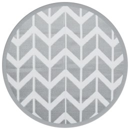 DYWAN NA ZEWNĄTRZ SZARY Ø120CM PP