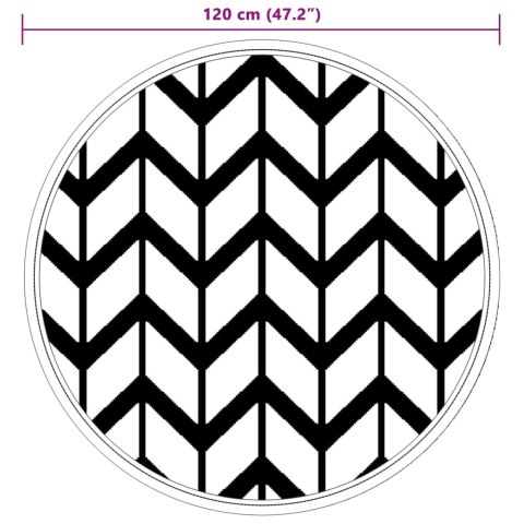 DYWAN NA ZEWNĄTRZ SZARY Ø120CM PP