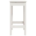 STOŁKI BAROWE 2 SZT. BIAŁE 40X40X78CM LITE DREWNO SOSNOWE