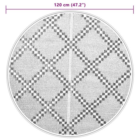 DYWAN NA ZEWNĄTRZ BRĄZOWY Ø120CM PP