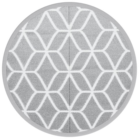 DYWAN NA ZEWNĄTRZ SZARY Ø160CM PP