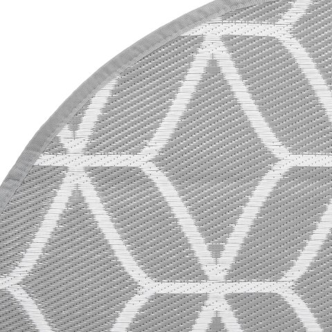 DYWAN NA ZEWNĄTRZ SZARY Ø160CM PP