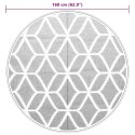 DYWAN NA ZEWNĄTRZ SZARY Ø160CM PP