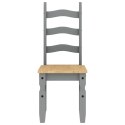 KRZESŁA STOŁOWE CORONA 2 SZT. SZARE 42X47X107CM SOSNOWE