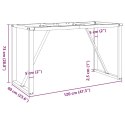 CZWOROKĄTNE NOGI DO STOŁU 120X60X73CM ŻELIWO
